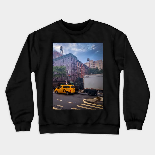 Columbus Ave Upper West Side Manhattan NYC Crewneck Sweatshirt by eleonoraingrid